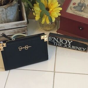 ‘Jessica Simpson’ Black Faux Leather Wallet